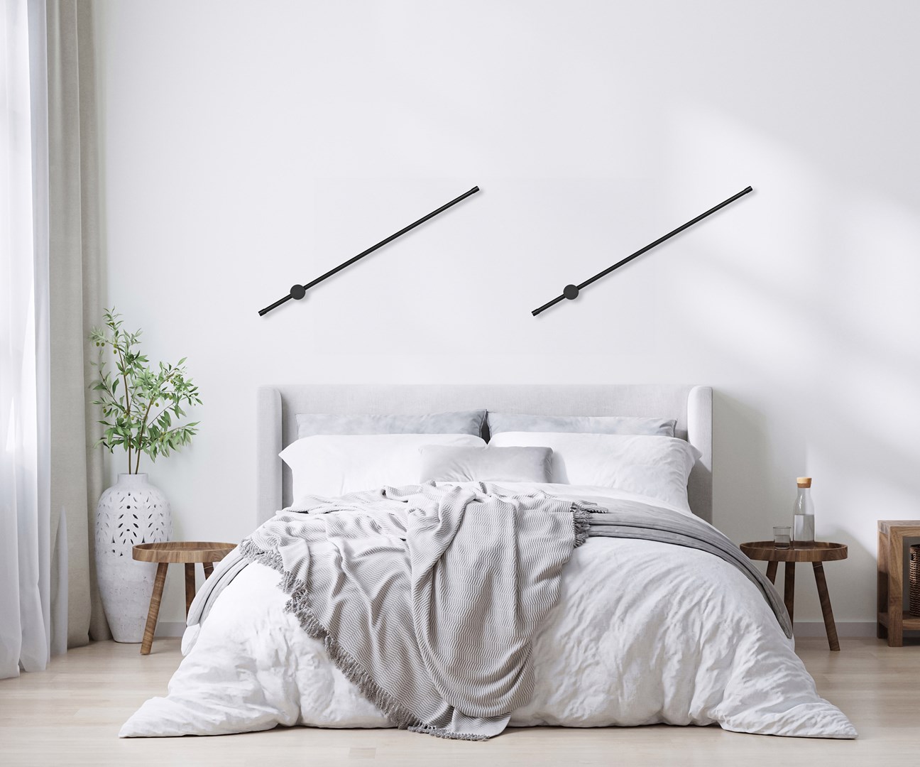 Activejet LED wall lamp AJE-HILTON Black NW