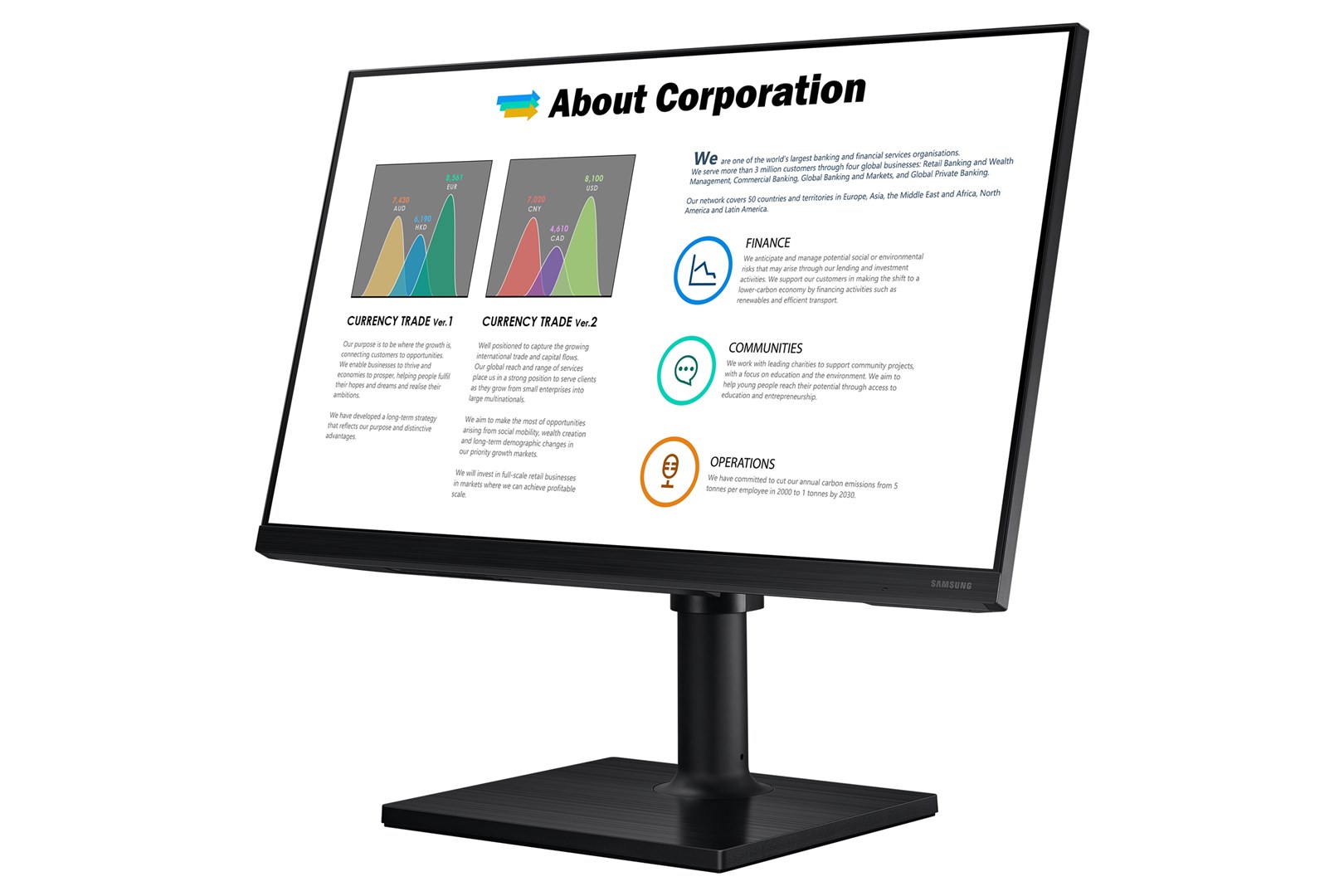 Samsung T45F computer monitor 61 cm (24") 1920 x 1080 pixels Full HD LED Black