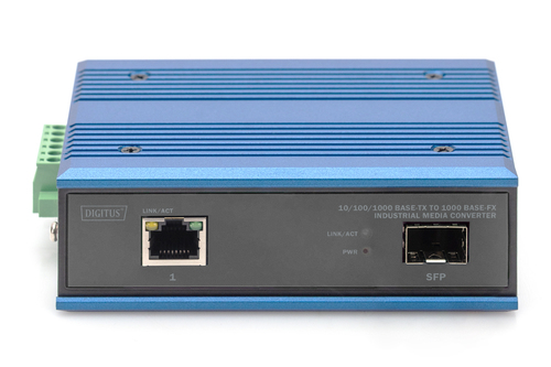 Digitus 10/100/1000 Base-TX to 1000 Base-FX Industrial Media Converter