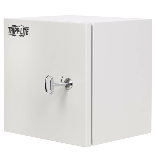 Tripp Lite SRIN412126 SmartRack Outdoor Industrial Enclosure with Lock - NEMA 4, Surface Mount, Metal Construction, 12 x 12 x 6 in., Gray