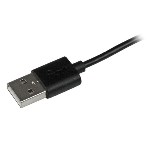 StarTech.com 2 m (6 ft.) USB to Lightning Cable - Right Angle iPhone / iPad / iPod Charger Cable - 90 Degree Lightning to USB Cable - Apple MFi Certified - Black