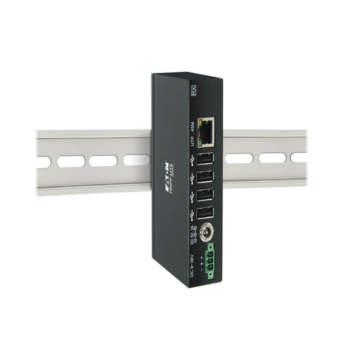 Tripp Lite B203-104-IND 4-Port Industrial USB over Cat6 Extender, ESD Protection, PoC - USB 2.0, Mountable, 150 ft. (45.72 m), TAA