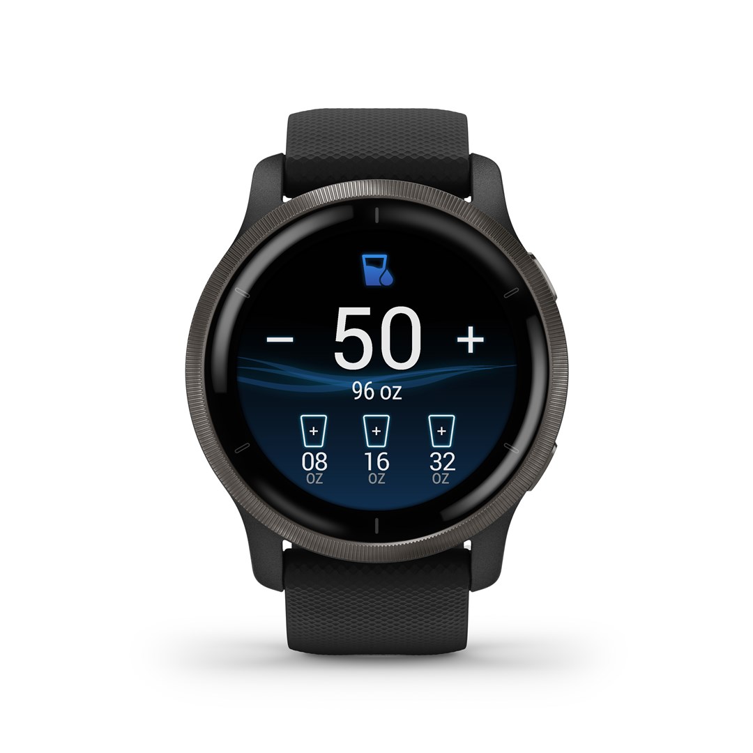 Garmin Venu 2 3.3 cm (1.3") AMOLED 45.4 mm Digital 416 x 416 pixels Touchscreen Wi-Fi GPS (satellite)