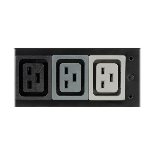 Tripp Lite PDU3XMV6G20 11.5kW 3-Phase Local Metered PDU, 208-240V (36 C13 & 9 C19), IEC-309 16/20A Red, 360-415V Input, 6 ft. (1.83 m) Cord, 0U Vertical