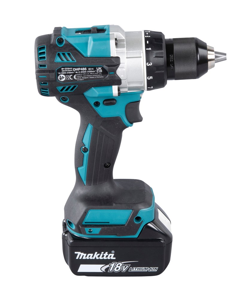 Makita DHP486Z drill 2100 RPM 2.7 kg Black  Blue