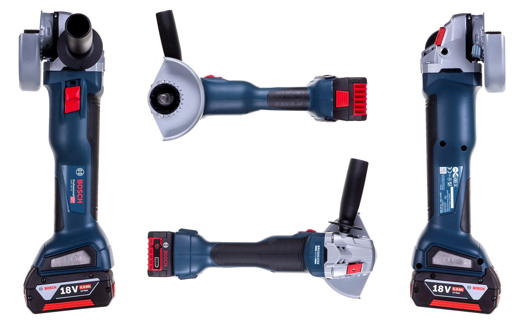 ANGLE GRINDER FI 125 18V-LI 2X5.0AH GWS BOSCH