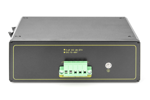 Digitus 4 port Gigabit Ethernet network PoE switch, industrial, unmanaged, 2 SFP uplink