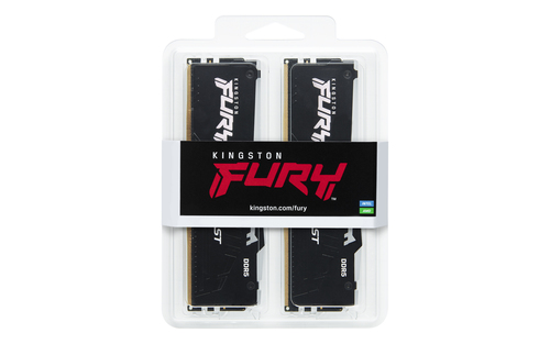 Kingston Technology FURY Beast 64GB 5200MT/s DDR5 CL40 DIMM (Kit of 4) RGB XMP