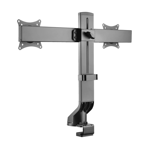 Tripp Lite DDR1727DC Dual-Display Monitor Arm with Desk Clamp and Grommet - Height Adjustable, 17” to 27” Monitors