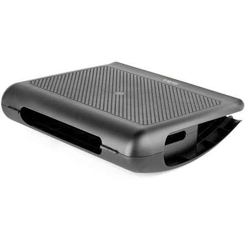 StarTech.com Ergonomic Foot Rest - Rocking Footrest w/ Cable Management/Storage - Under Desk Foot Support Stand - Comfortable Black Foot Rest for Office/Computer Workstation - Non Slip Rocker