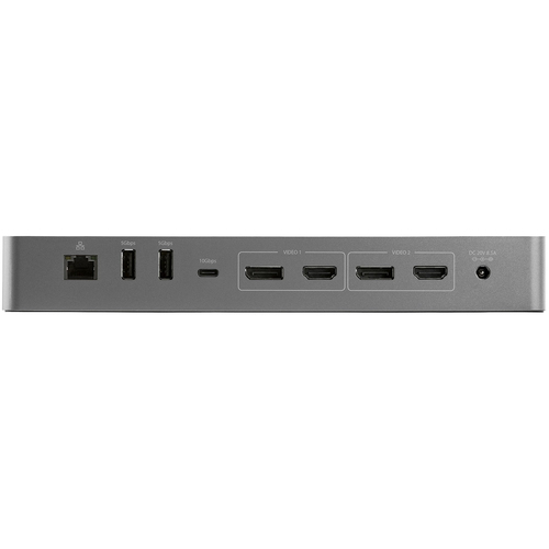 StarTech.com USB C Docking Station for Macbook Pro/Air-M1/M2/M3/M4, Thunderbolt Compatible, HDMI/DisplayPort, Dual 4K 60Hz/Single 8K, USB Type-C Laptop Dock, 96W Power Delivery, USB 10Gbps