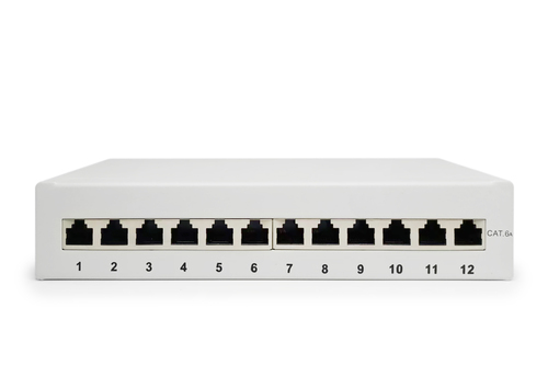 Digitus Desktop CAT 6A, class EA patch panel, shielded, gray