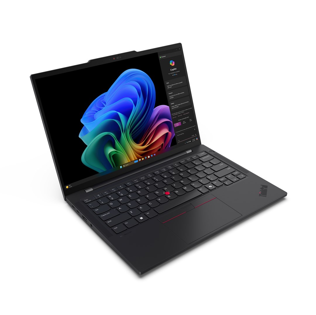 Lenovo ThinkPad T14s Gen 6 (Snapdragon) Copilot+ PC Qualcomm Snapdragon X1E-78-100 Laptop 35.6 cm (14") Touchscreen WUXGA 32 GB LPDDR5x-SDRAM 1 TB SSD Wi-Fi 7 (802.11be) Windows 11 Pro US English Black