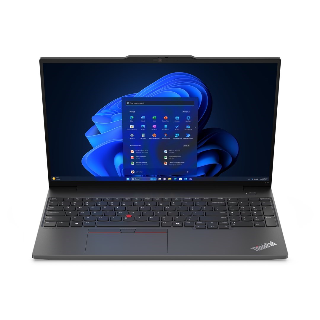 Lenovo ThinkPad E16 Gen 2 (Intel) Intel Core Ultra 5 125U Laptop 40.6 cm (16") WUXGA 16 GB DDR5-SDRAM 512 GB SSD Wi-Fi 6E (802.11ax) Windows 11 Pro English Black
