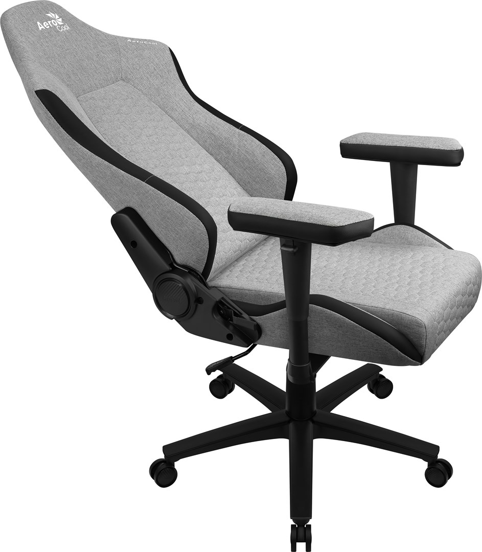 Aerocool CROWNASHGR  Ergonomic Gaming Chair  Adjustable Cushions  AeroWeave Technology  Grey