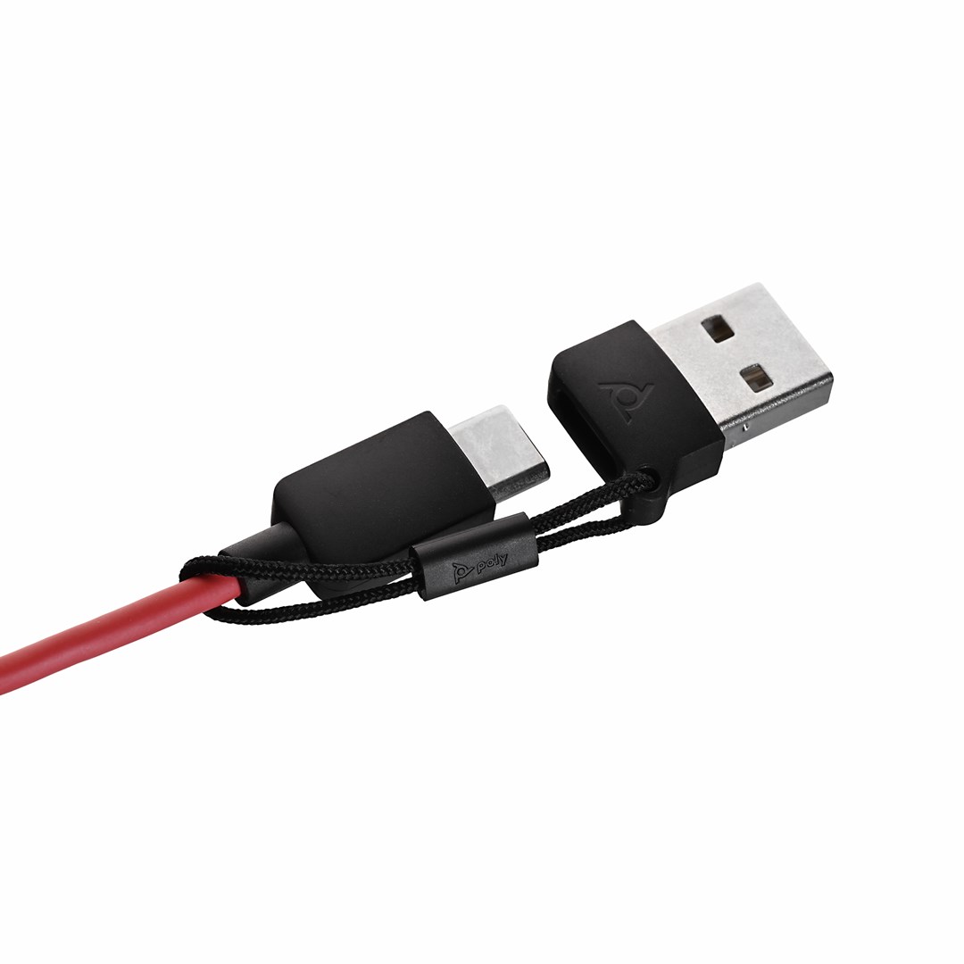 Poly Blackwire 3220 Stereo USB-C Headset +USB-C/A Adapter (Bulk)