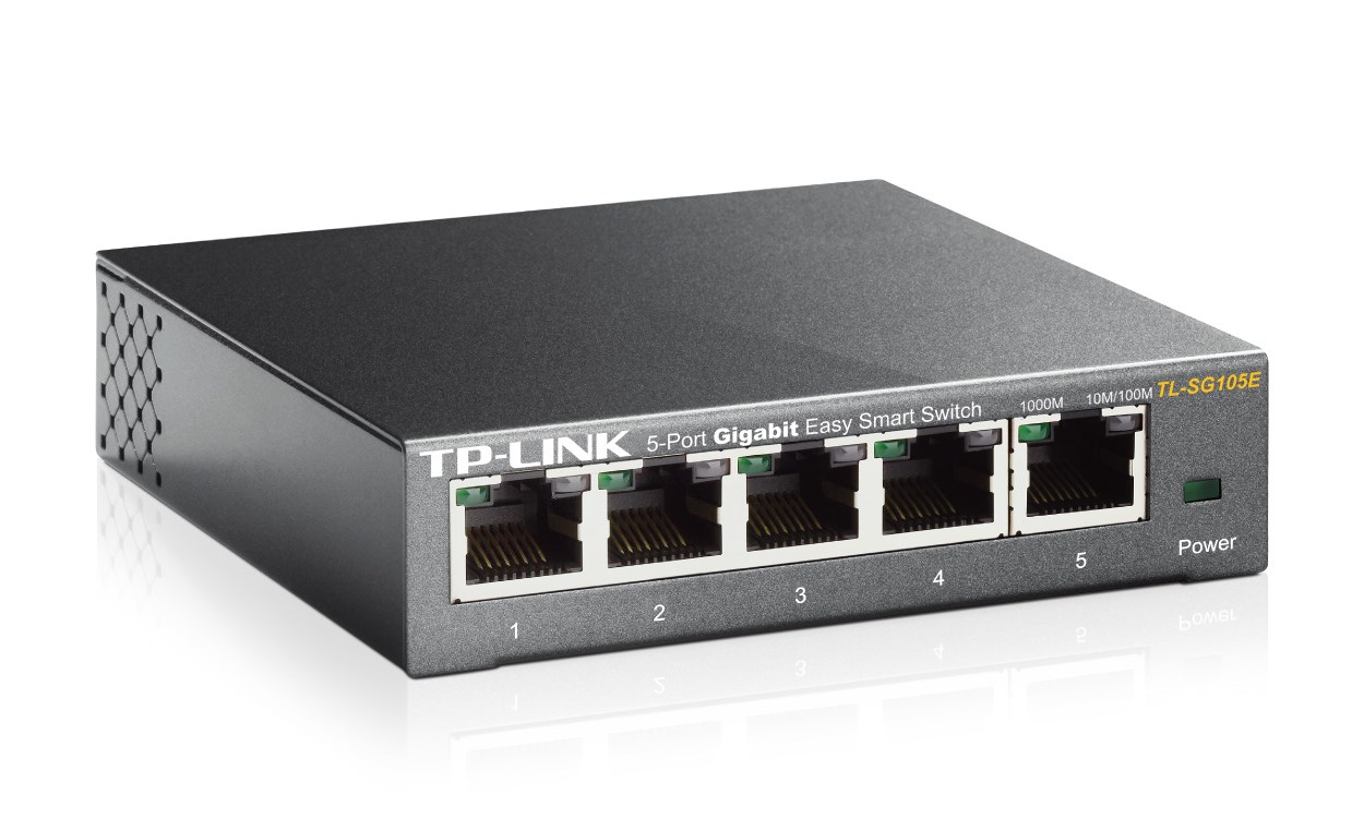 TP-Link TL-SG105E network switch Managed L2 Gigabit Ethernet (10/100/1000) Black