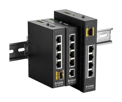 D-Link 5-Port Unmanaged Industrial Switch with 5 x 10/100/1000BaseT(X)
