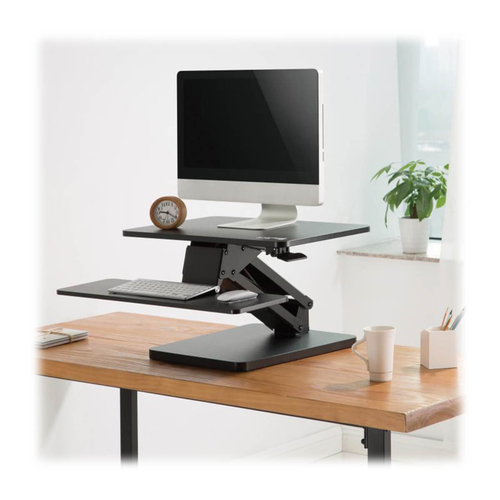 Tripp Lite WWSSDTAM Safe-IT Adjustable-Height Sit-Stand Desktop Workstation, Antimicrobial Protection