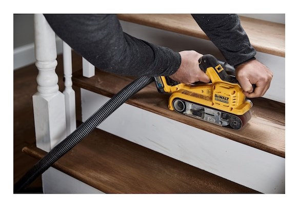 Belt sander DEWALT DCW220NT portable sander 18V Yellow  Black