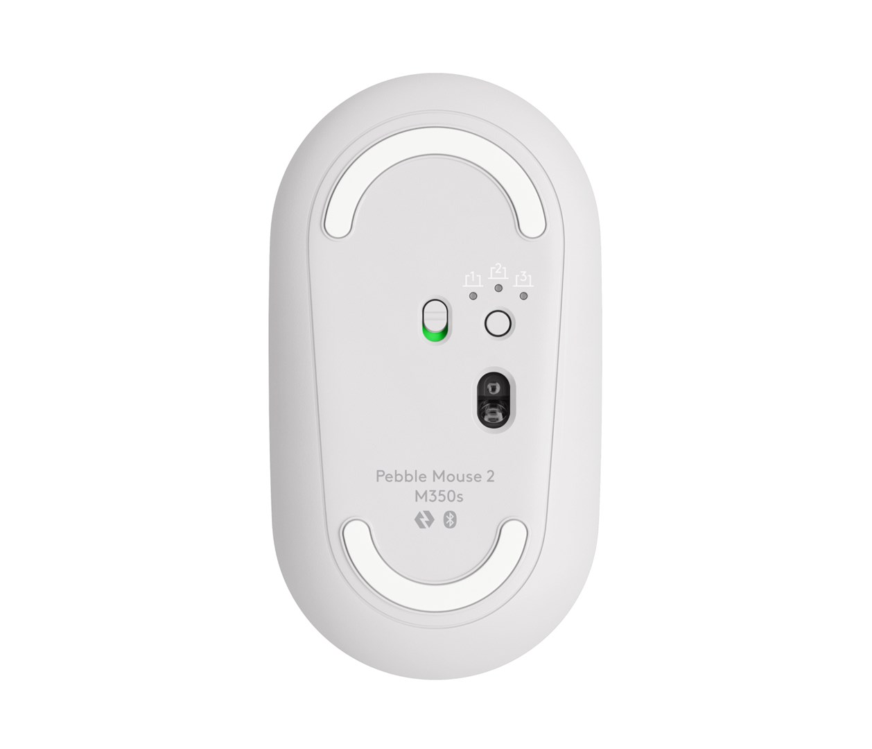 Logitech Pebble 2 M350s mouse Travel Ambidextrous RF Wireless + Bluetooth Optical 4000 DPI