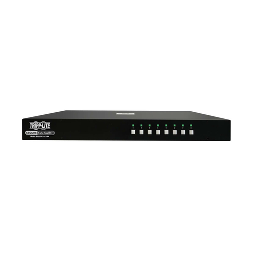Tripp Lite B002-DV1AC8-N4 Secure KVM Switch, 8-Port, Single Head, DVI to DVI, NIAP PP4.0, Audio, CAC, TAA
