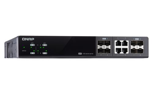 QNAP QSW-M804-4C network switch Managed 10G Ethernet (100/1000/10000) Black