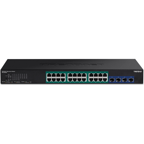 Trendnet TPE-30284 network switch Managed L2/L4 Gigabit Ethernet (10/100/1000) Power over Ethernet (PoE) 1U Black
