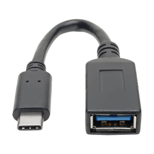 Tripp Lite U428-C6N-F USB-C to USB-A Adapter (M/F), USB 3.2 Gen 1 (5 Gbps), USB-IF Certified, Thunderbolt 3 Compatible, 6-in. (15.24 cm)