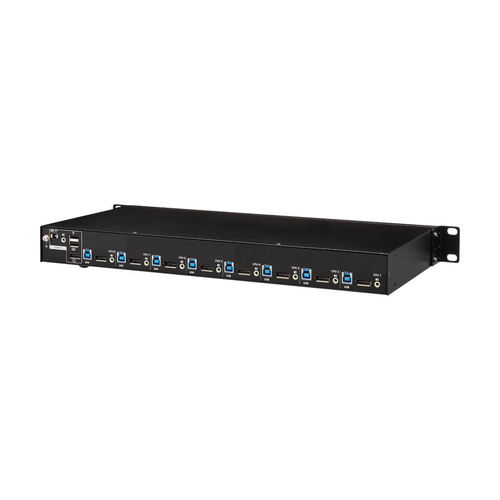 Tripp Lite B024-DPU08 8-Port DisplayPort/USB KVM Switch with Audio/Video and USB Peripheral Sharing, 4K 60 Hz, 1U Rack-Mount