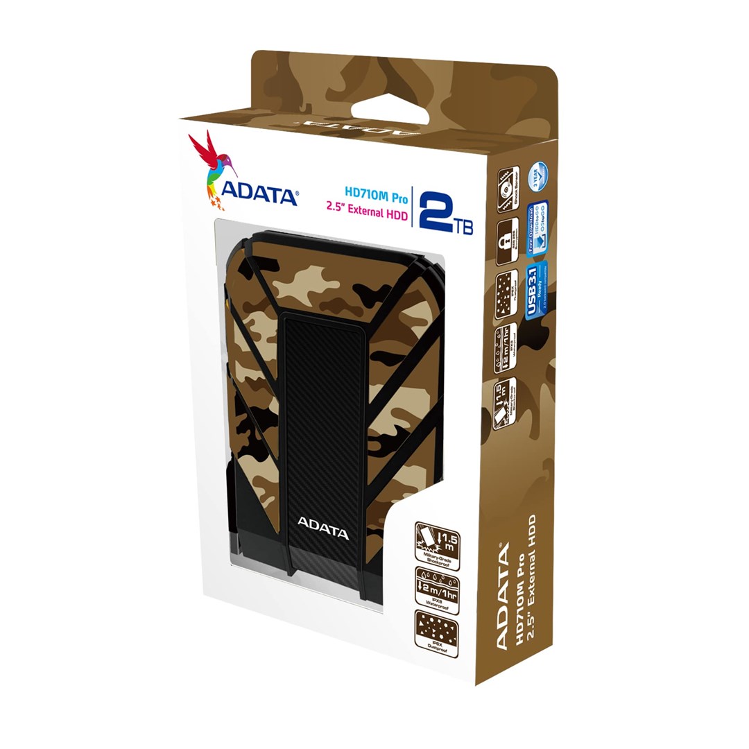 ADATA HD710M Pro external hard drive 2 TB USB Type-A / Micro-USB B 3.2 Gen 1 (3.1 Gen 1) Camouflage