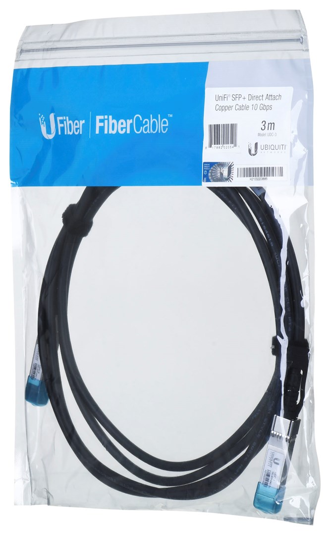 Ubiquiti UniFi Direct Attach 3m InfiniBand/fibre optic cable Black