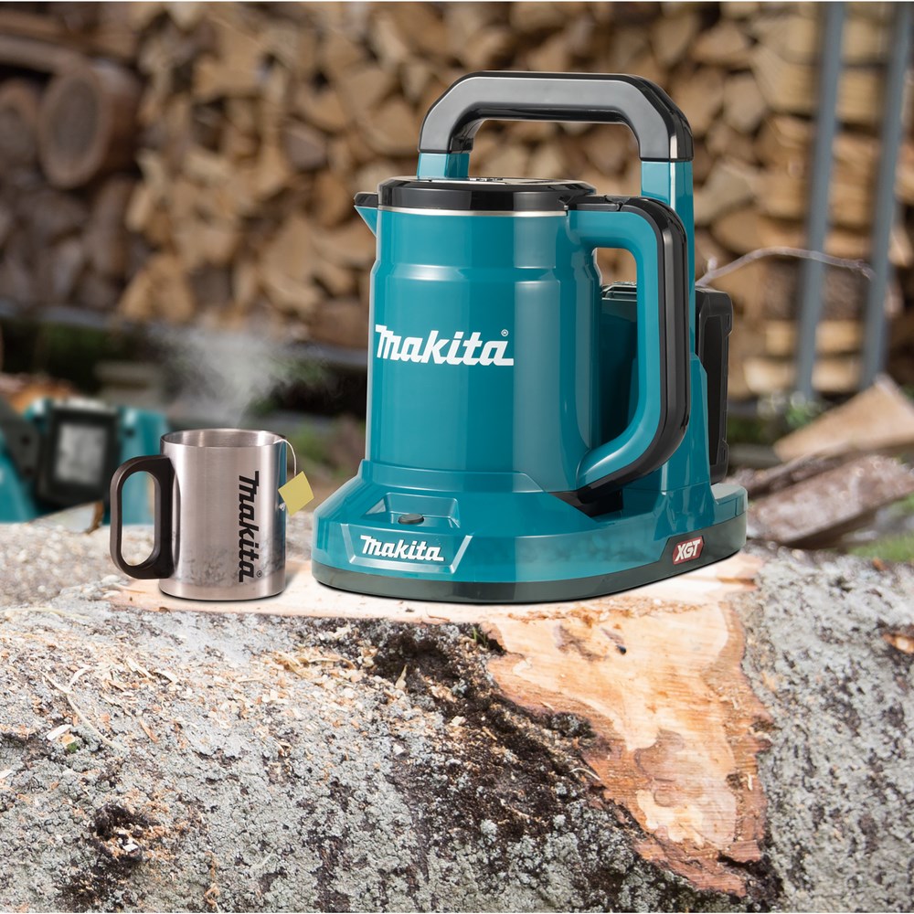 Makita KT001GZ electric kettle 0.8 L Black  Blue
