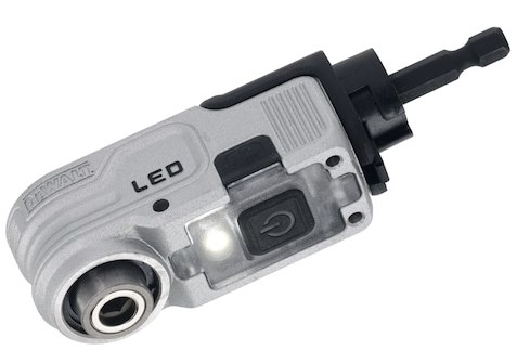 DEWALT HEX angle attachment with LED Audio & Video