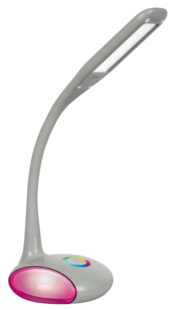 Activejet LED desk lamp VENUS GREY with RGB base