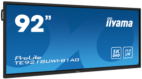 iiyama 92” Ultra-wide Interactive 5K UHD display with 21:9 panoramic view