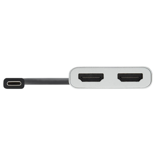 Tripp Lite MTB3-002-HD Dual-Monitor Thunderbolt 3 to HDMI Adapter (M/2xF) - 4K 60 Hz, 4:4:4, Silver