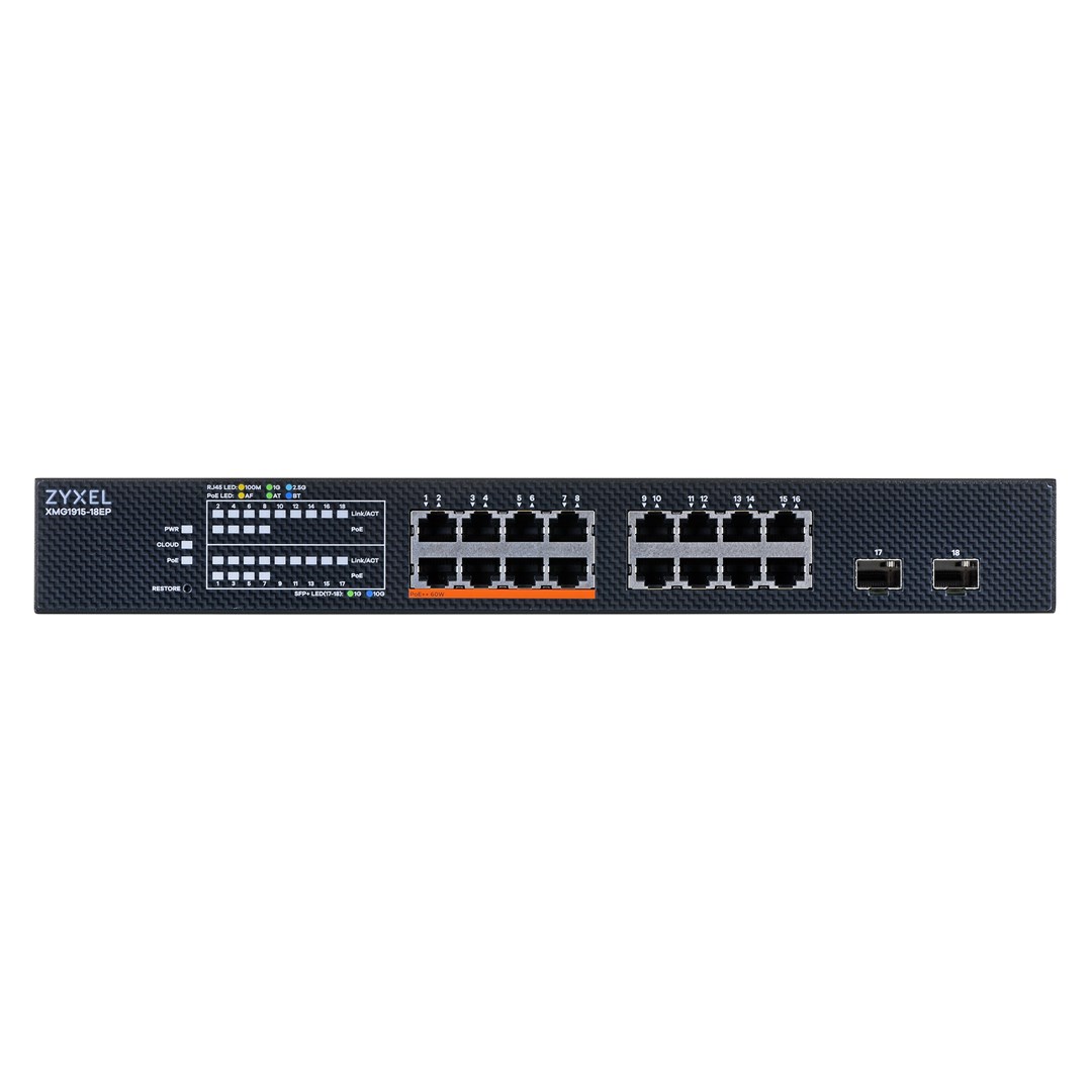 Zyxel XMG1915-18EP Managed L2 2.5G Ethernet (100/1000/2500) Power over Ethernet (PoE)