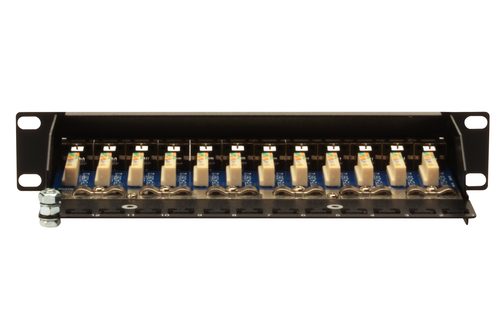 Digitus CAT 5e, Class D Patch Panel, shielded, black