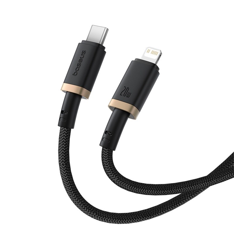 Baseus Dura Type C fast charging cable for iP 20 W 1 m Black  Gold
