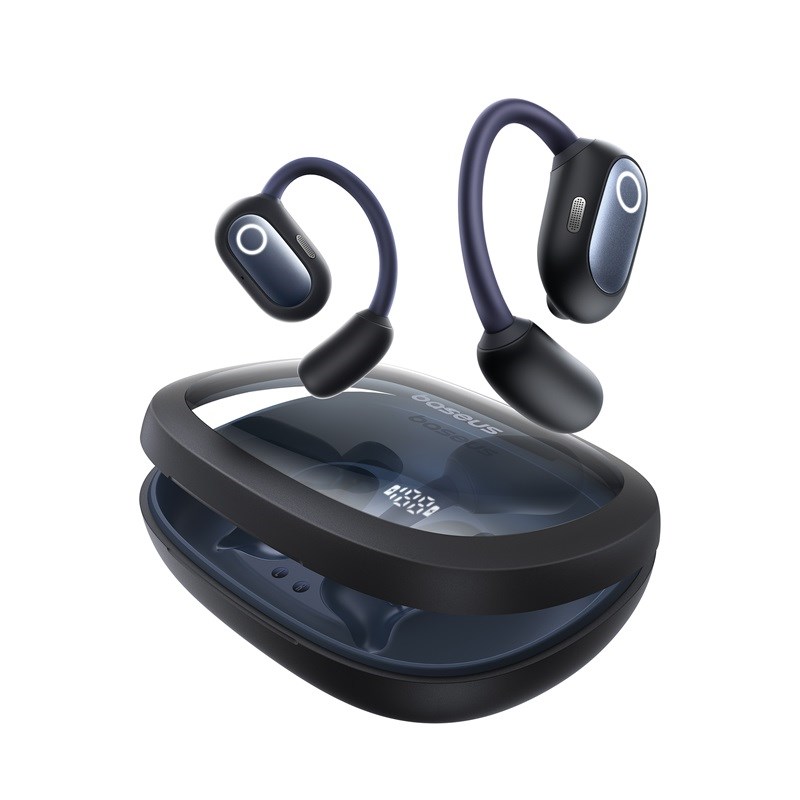 Baseus Eli Fit Open- Ear Headset Wireless Connectivity/Music USB Type-C Bluetooth Black