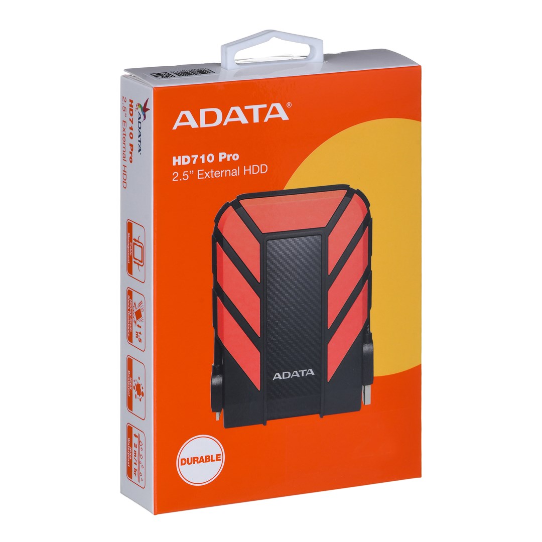 ADATA HD710 Pro external hard drive 1 TB 2.5" USB 3.2 Gen 1 (3.1 Gen 1) Black, Red