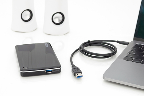Digitus USB Type-C connection cable, Gen2, Type-C to A