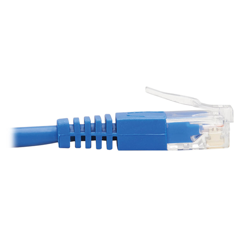 Tripp Lite N204-S10-BL-DN Down-Angle Cat6 Gigabit Molded Slim UTP Ethernet Cable (RJ45 Right-Angle Down M to RJ45 M), Blue, 10 ft. (3.05 m)