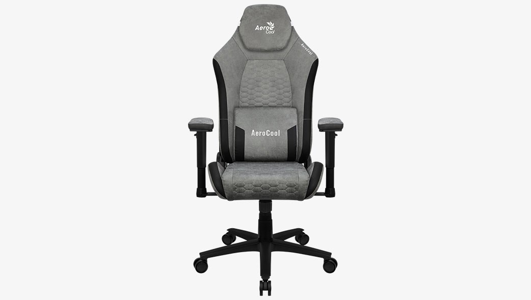 Aerocool Crown AeroSuede Universal gaming chair Padded seat Stone Grey