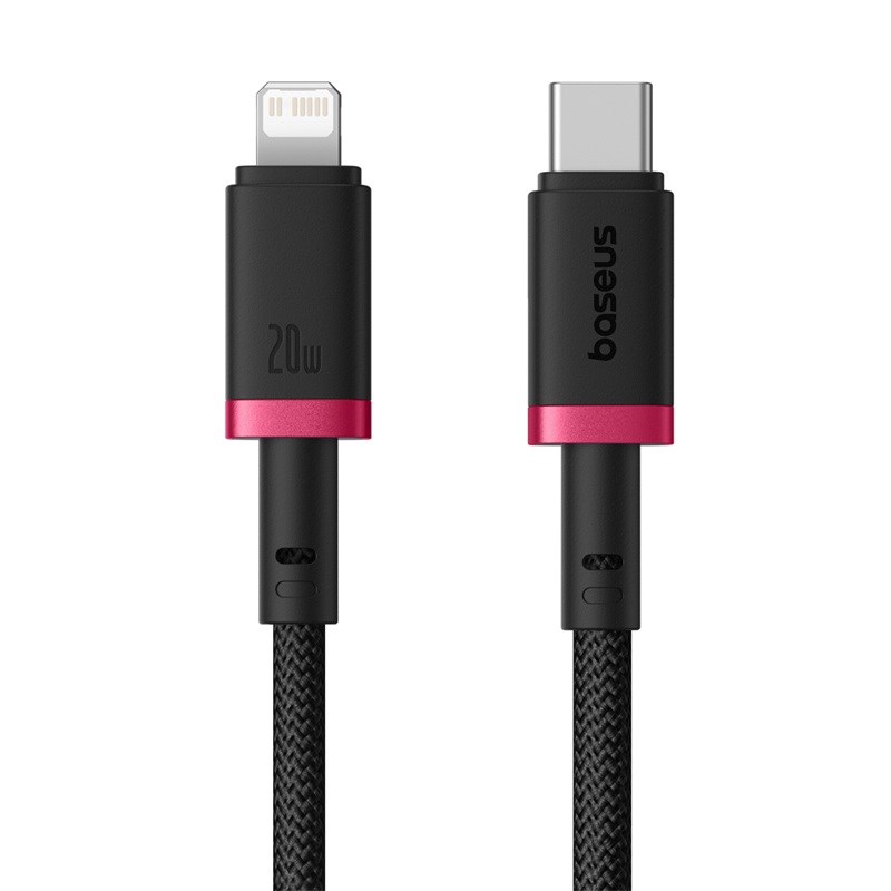 Baseus Dura Type C fast charging cable for iP 20 W 2 m Black Red