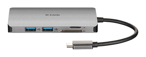 D-Link 6-in-1 USB-C Hub with HDMI/Card Reader/Power Delivery