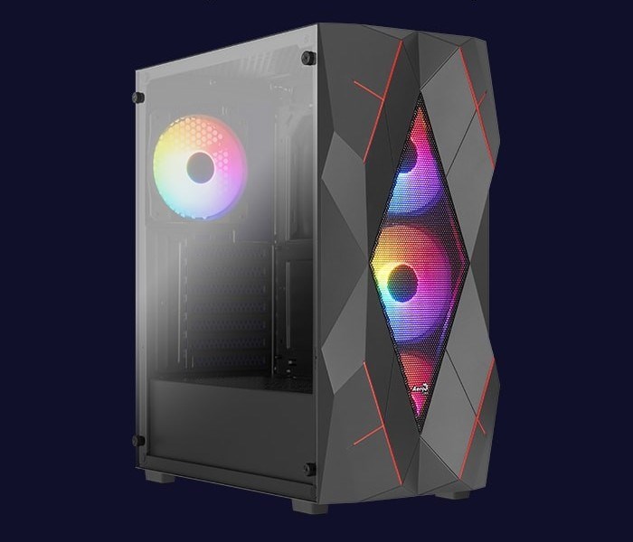 PC Case Aerocool PGS Volcan-G-BK-V1