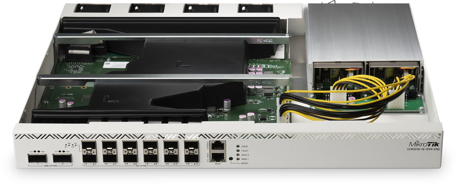 Mikrotik CCR2216-1G-12XS-2XQ wired router Gigabit Ethernet Silver