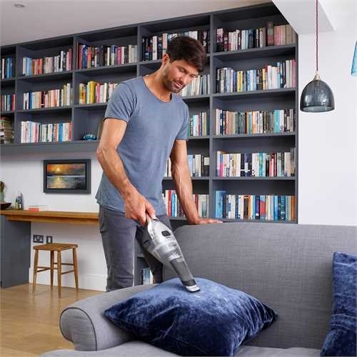 Black & Decker NVC220WC-QW handheld vacuum Chrome  Titanium  Transparent Bagless